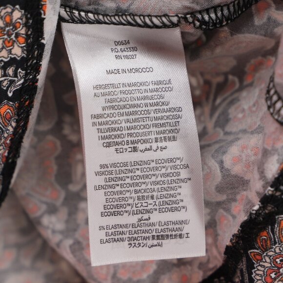 NWT BODEN Puff Sleeve Tie Waist Fit & Flare Dress Block Paisley Size 4 - Picture 11 of 11